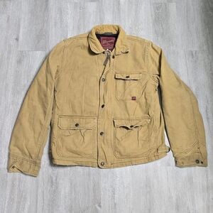 Vintage Abercrombie & Fitch Blanket Wool Lined Canvas Chore Field Cargo Jacket